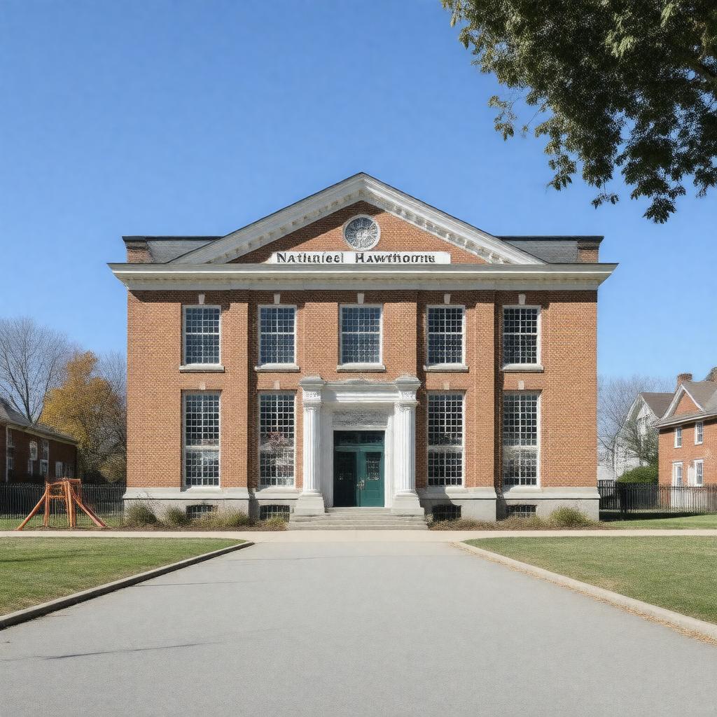 Click to view larger image AI-created image of Hawthorne Elementary School