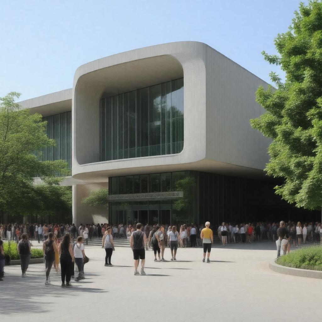 Click to view larger image AI-created image of Hayden Library