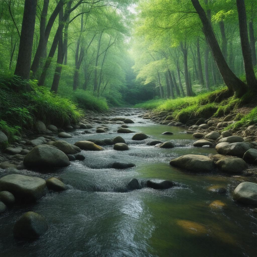 AI-created image of Hayden Pond Brook