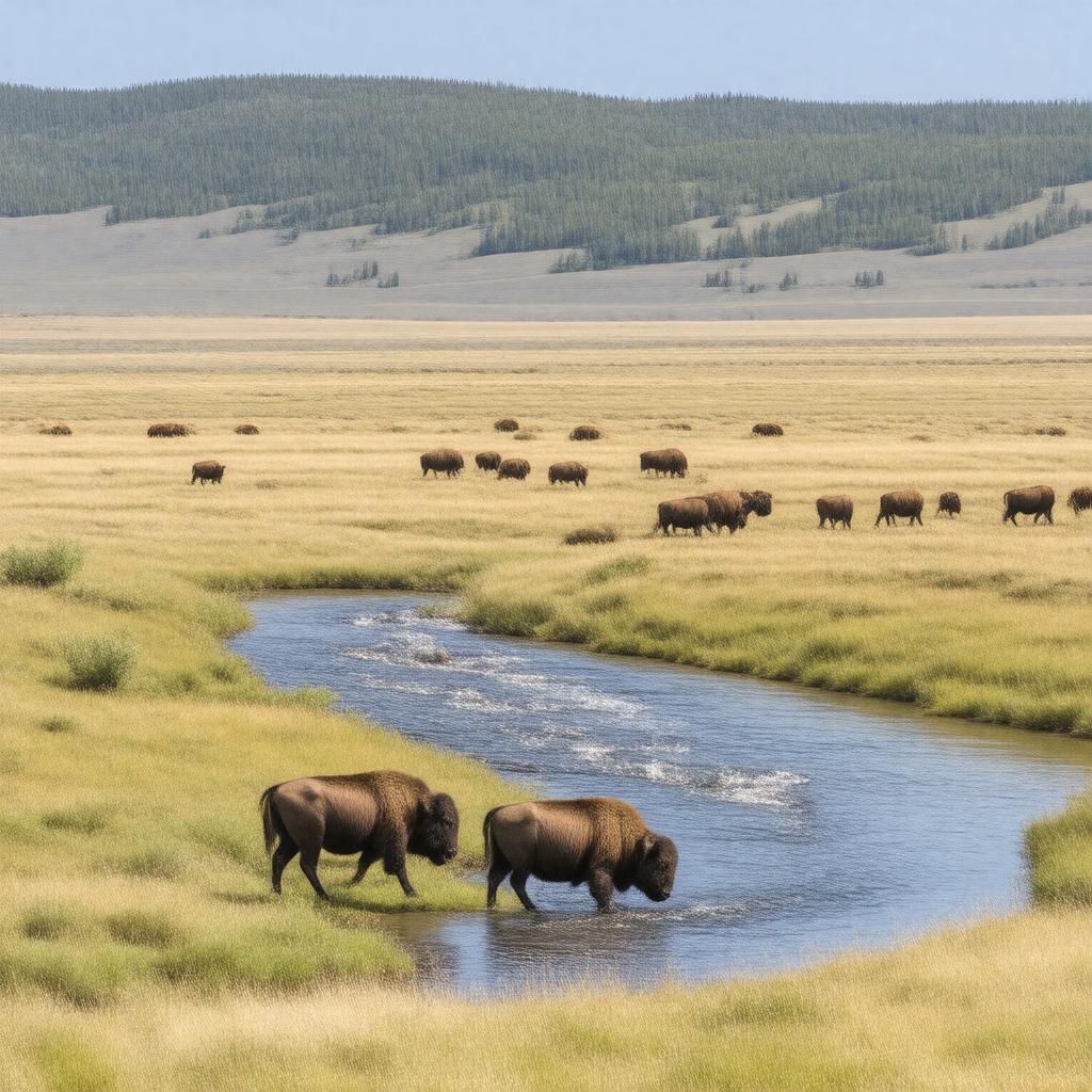 Click to view larger image AI-created image of Hayden Valley