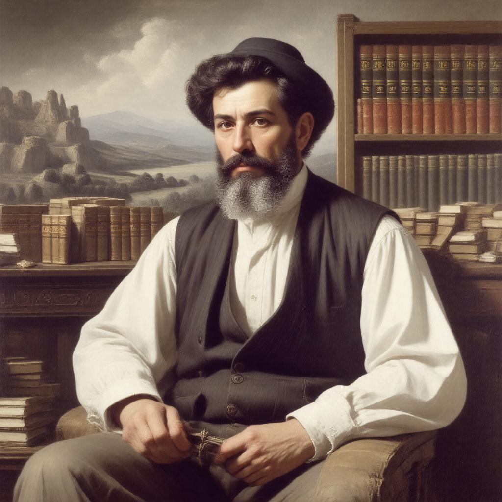 AI-created image of Hayim Nahman Bialik