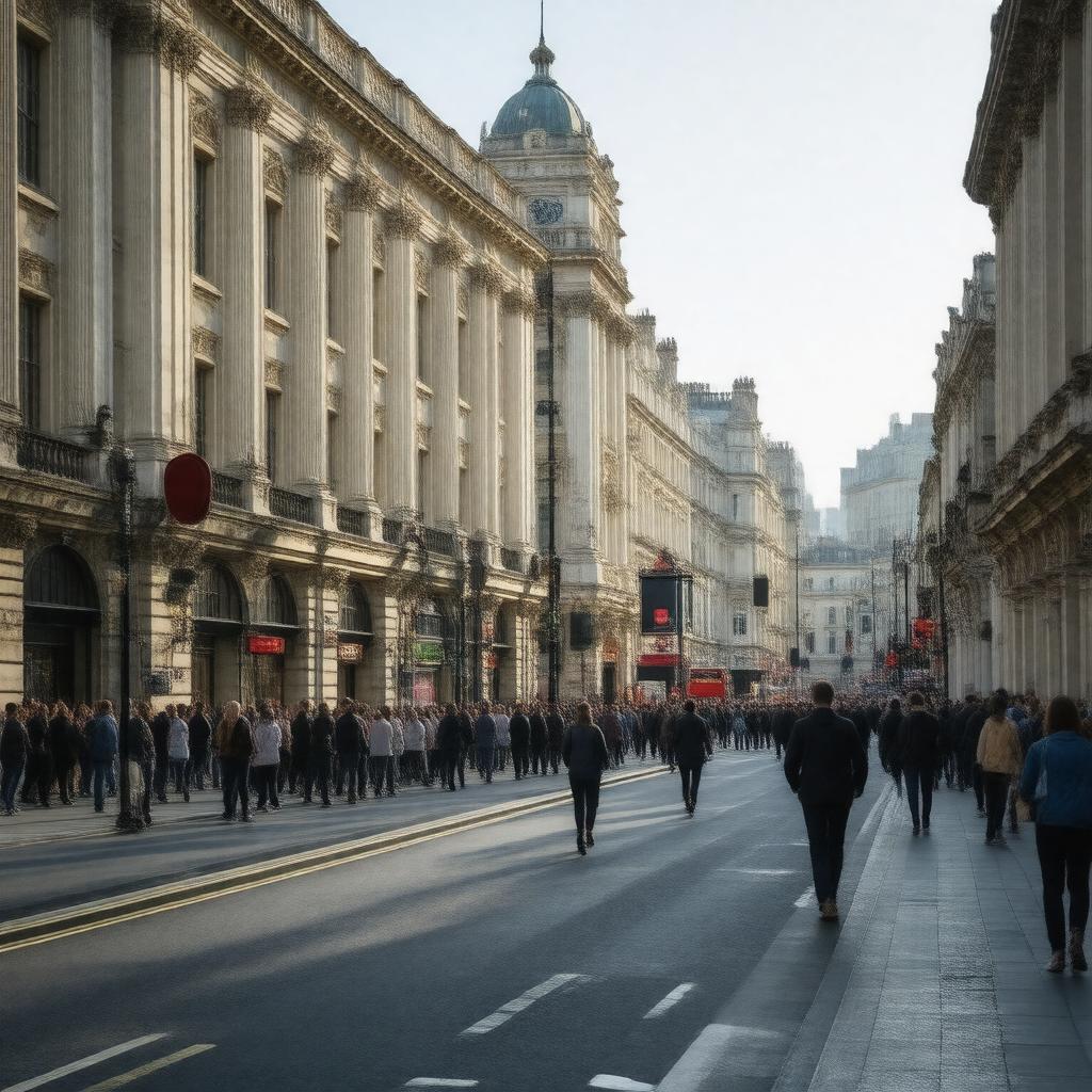 AI-created image of Haymarket, London