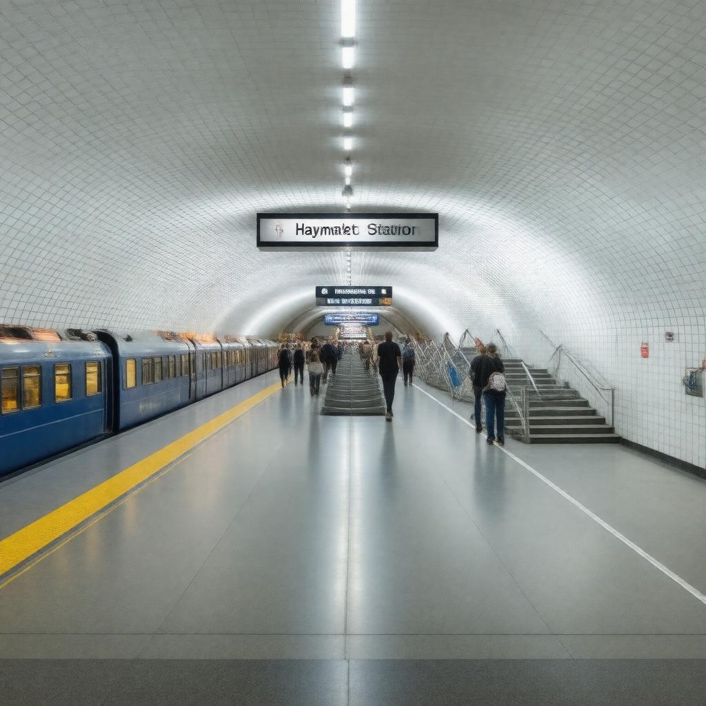 AI-created image of Haymarket MBTA station