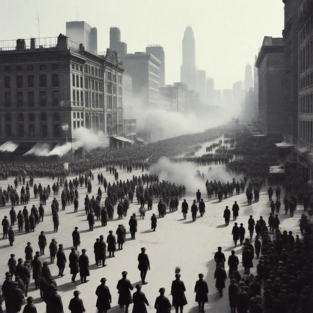 AI-created image of Haymarket Square