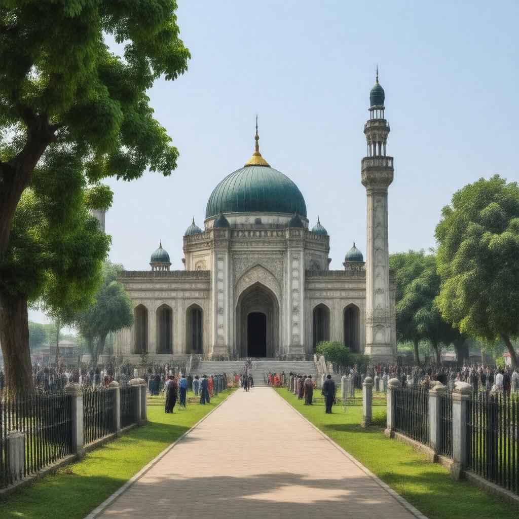 AI-created image of Hazrat Shah Jalal Mazar Sharif