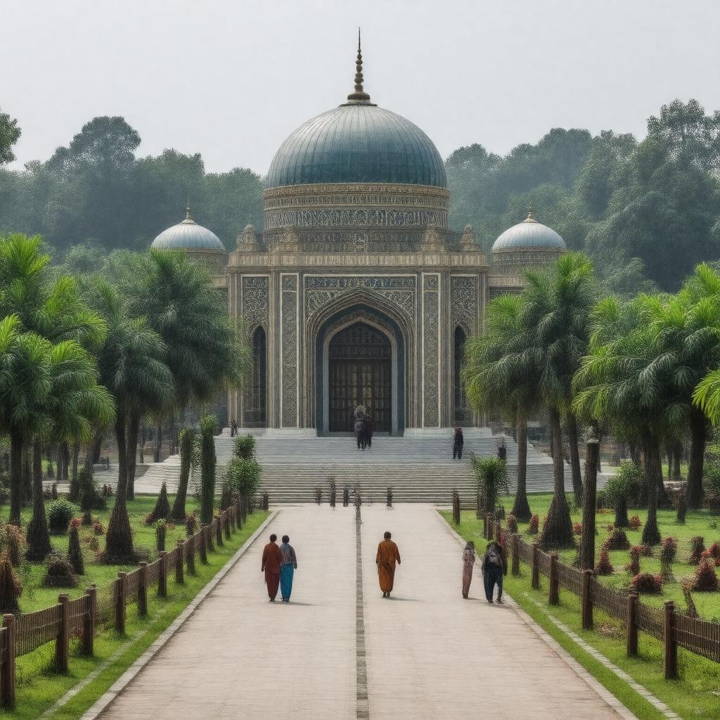 AI-created image of Hazrat Shah Paran Mazar Sharif