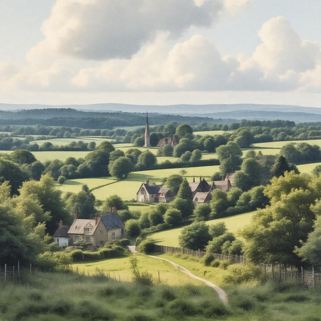 AI-created image of Headley, Hampshire, England