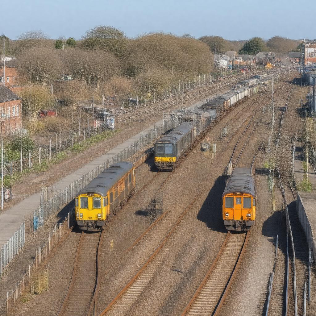 AI-created image of Headstone Lane Sidings