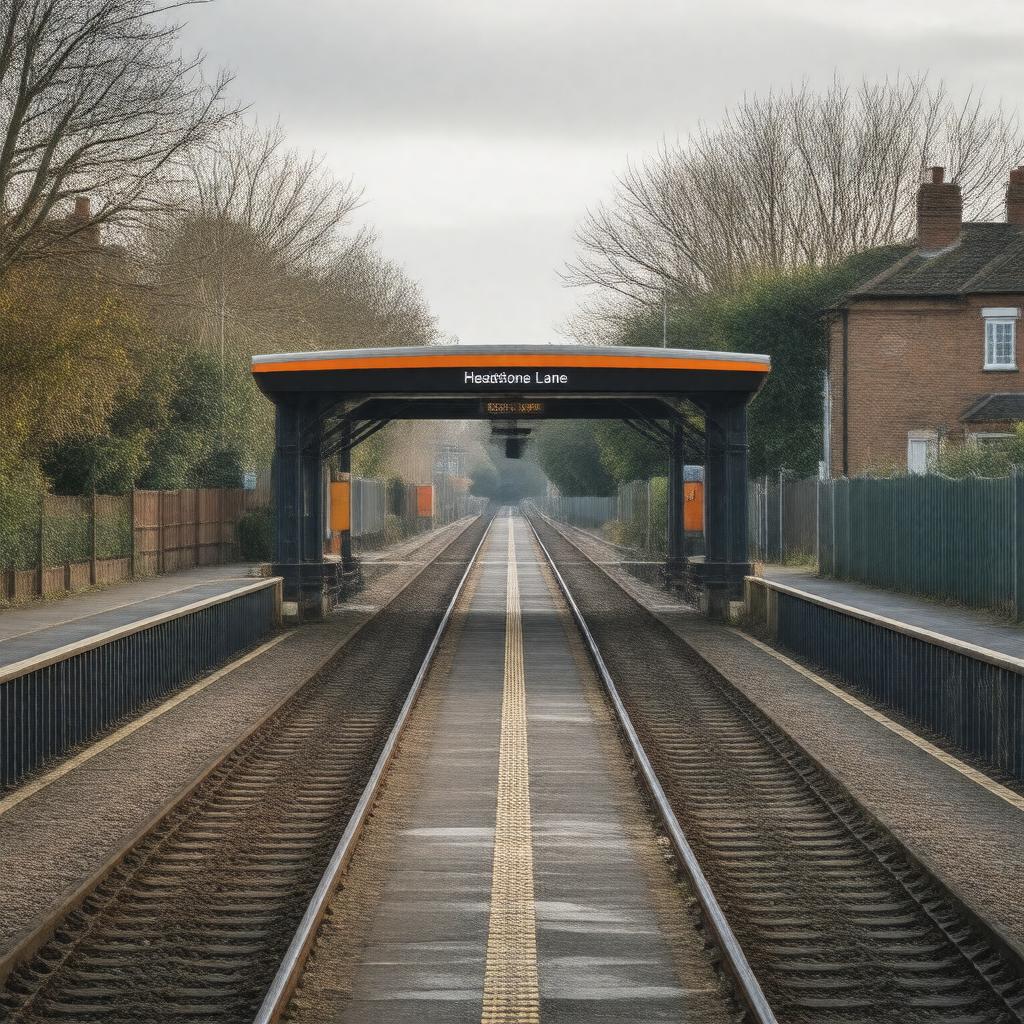 AI-created image of Headstone Lane railway station