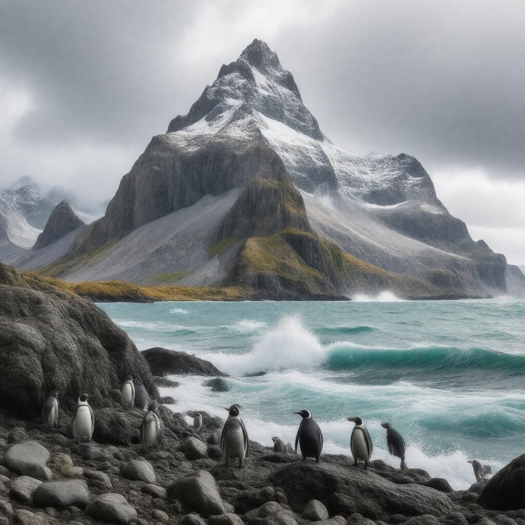 AI-created image of Heard Island