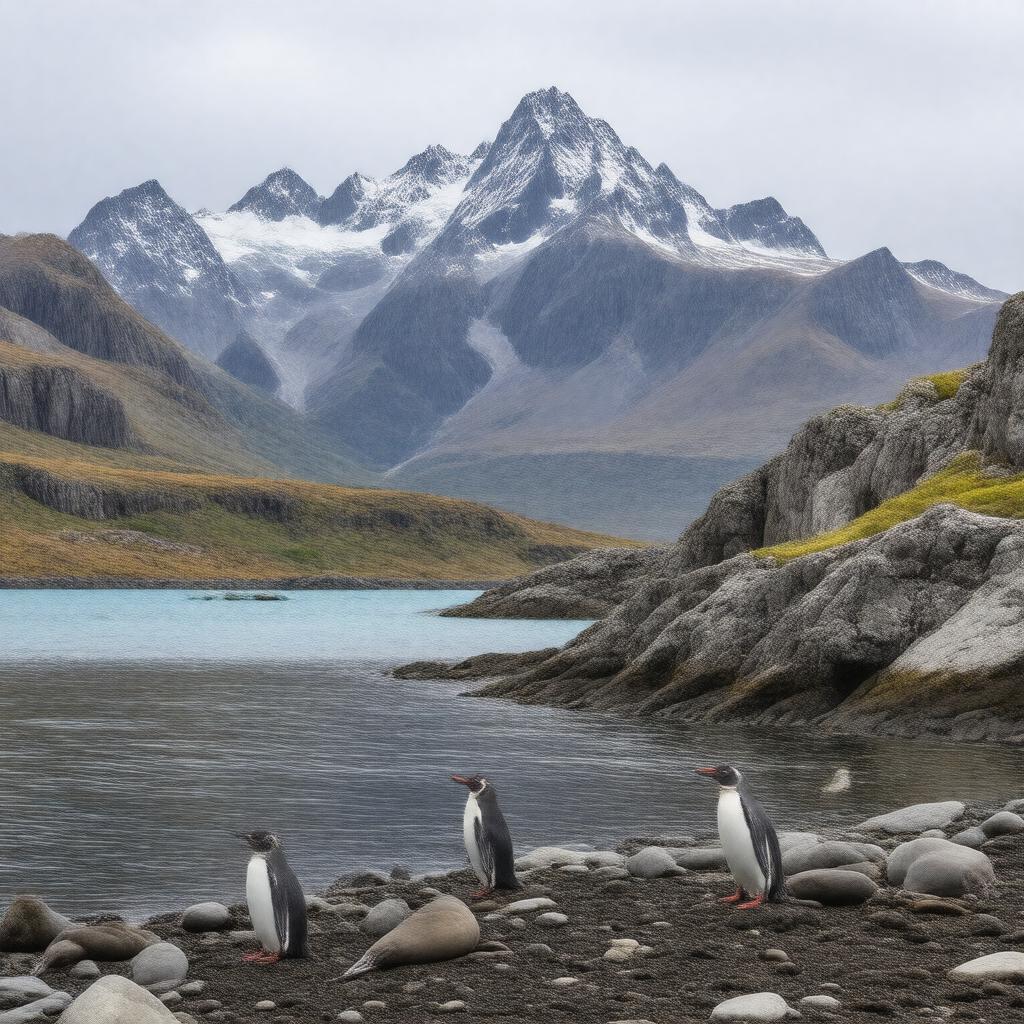 AI-created image of Heard Island and McDonald Islands