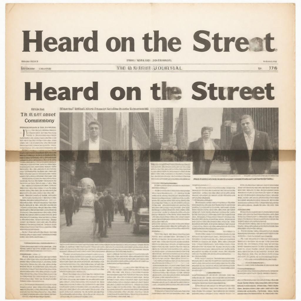 AI-created image of Heard on the Street