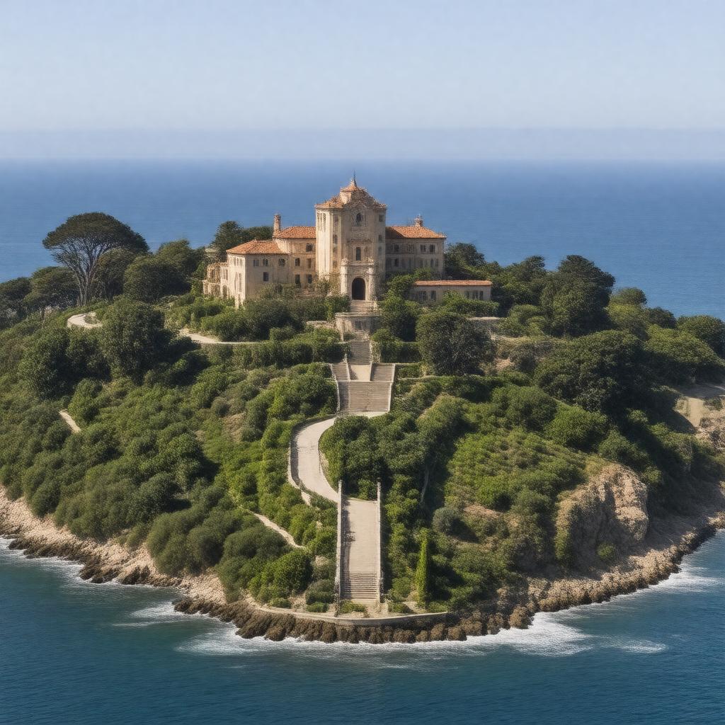 Click to view larger image AI-created image of Hearst San Simeon State Historical Monument