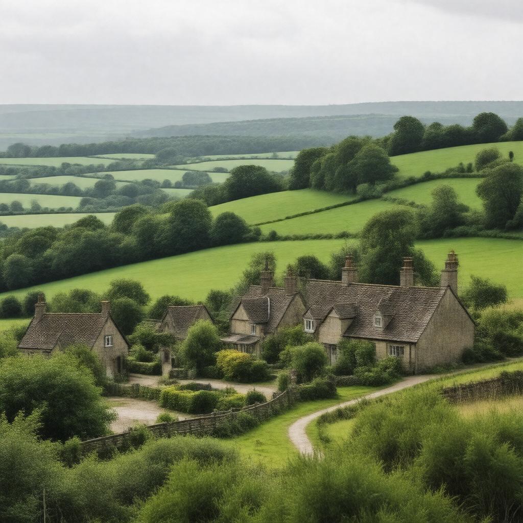 AI-created image of Heath Row (hamlet)
