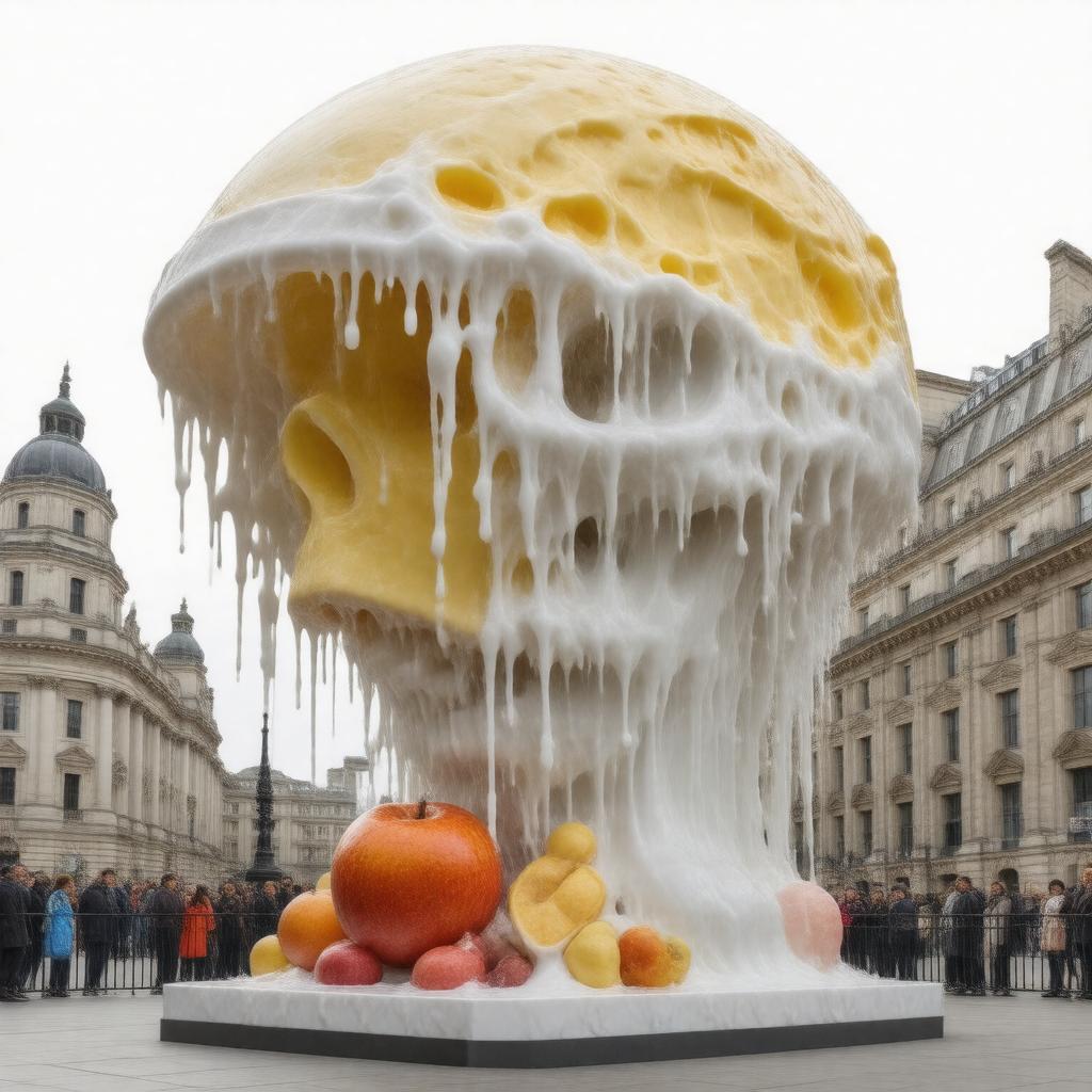 AI-created image of Heather Phillipson's 'THE END'