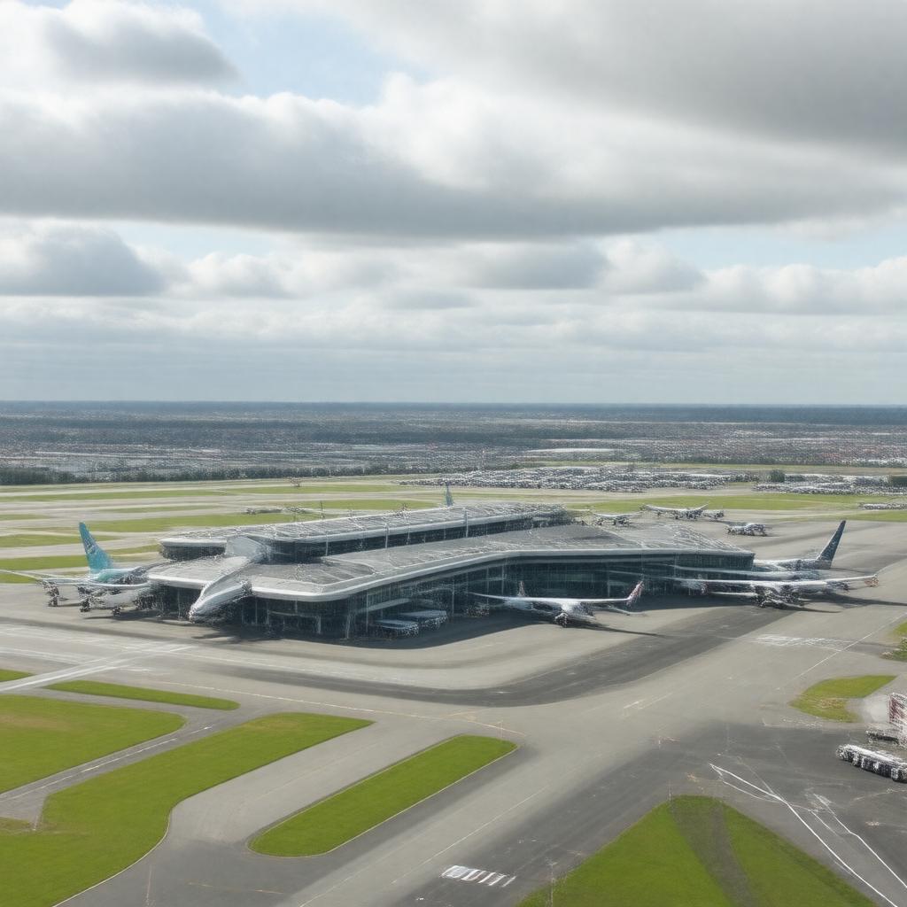 AI-created image of Heathrow Airport