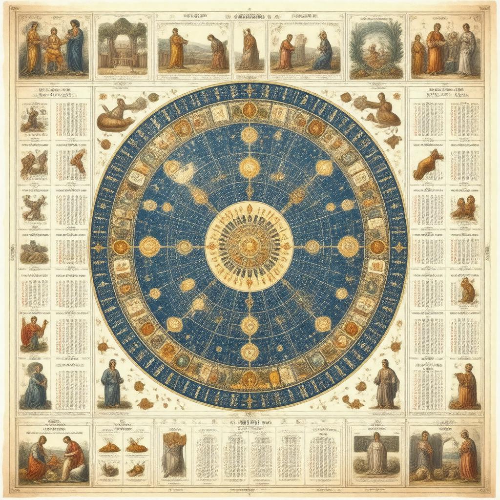AI-created image of Hebrew calendar