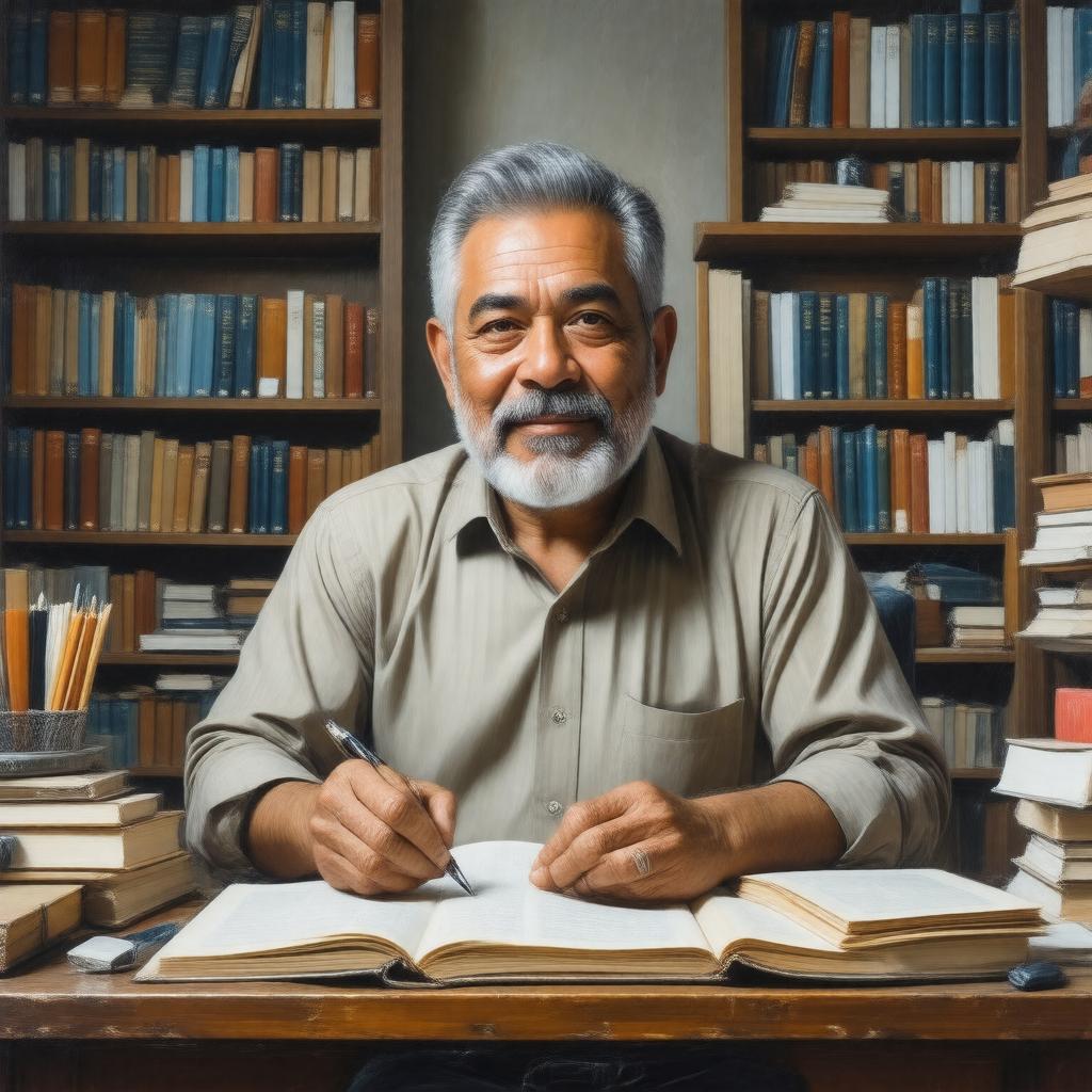 AI-created image of Hector Tobar