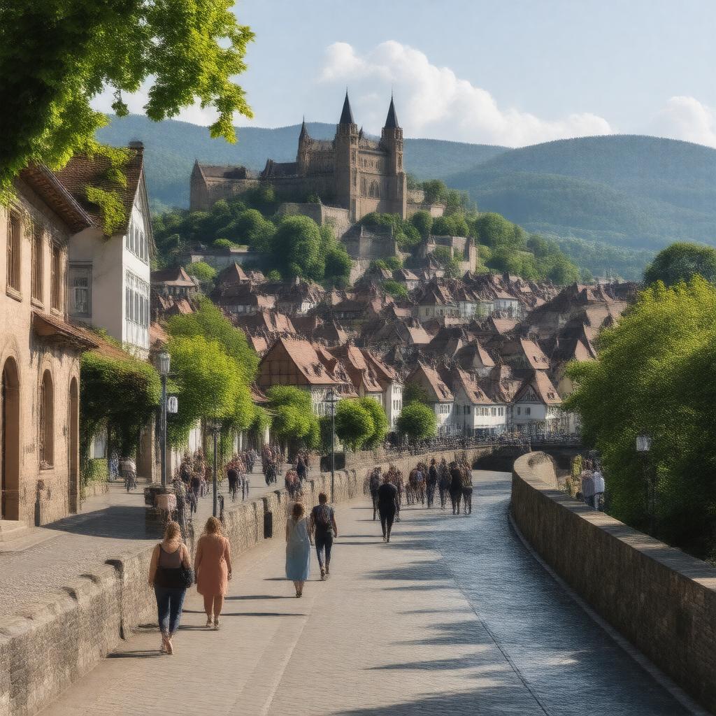 AI-created image of Heidelberg, Germany