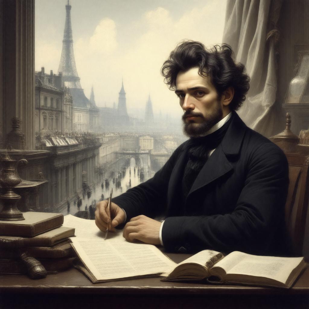 AI-created image of Heinrich Heine