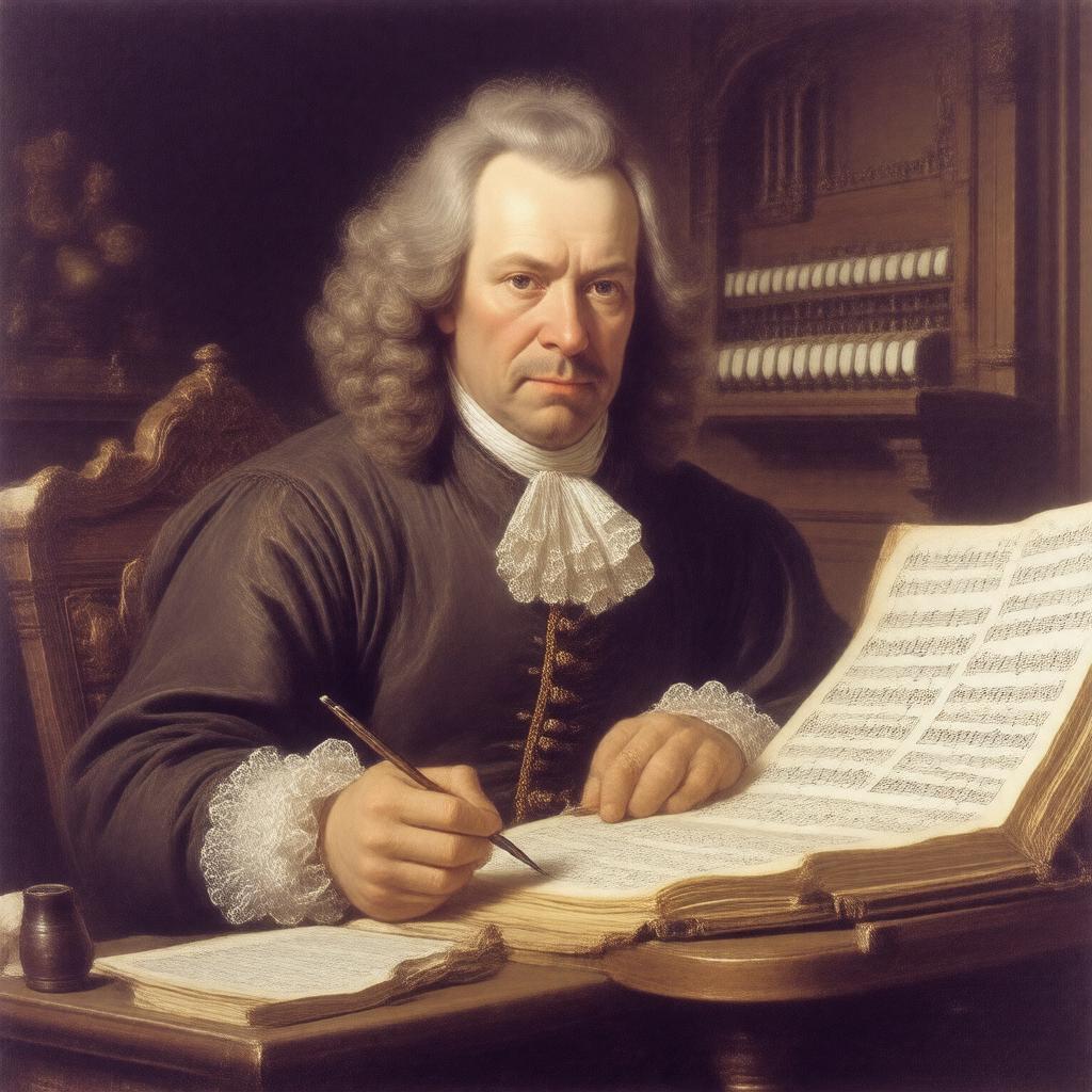 AI-created image of Heinrich Schütz