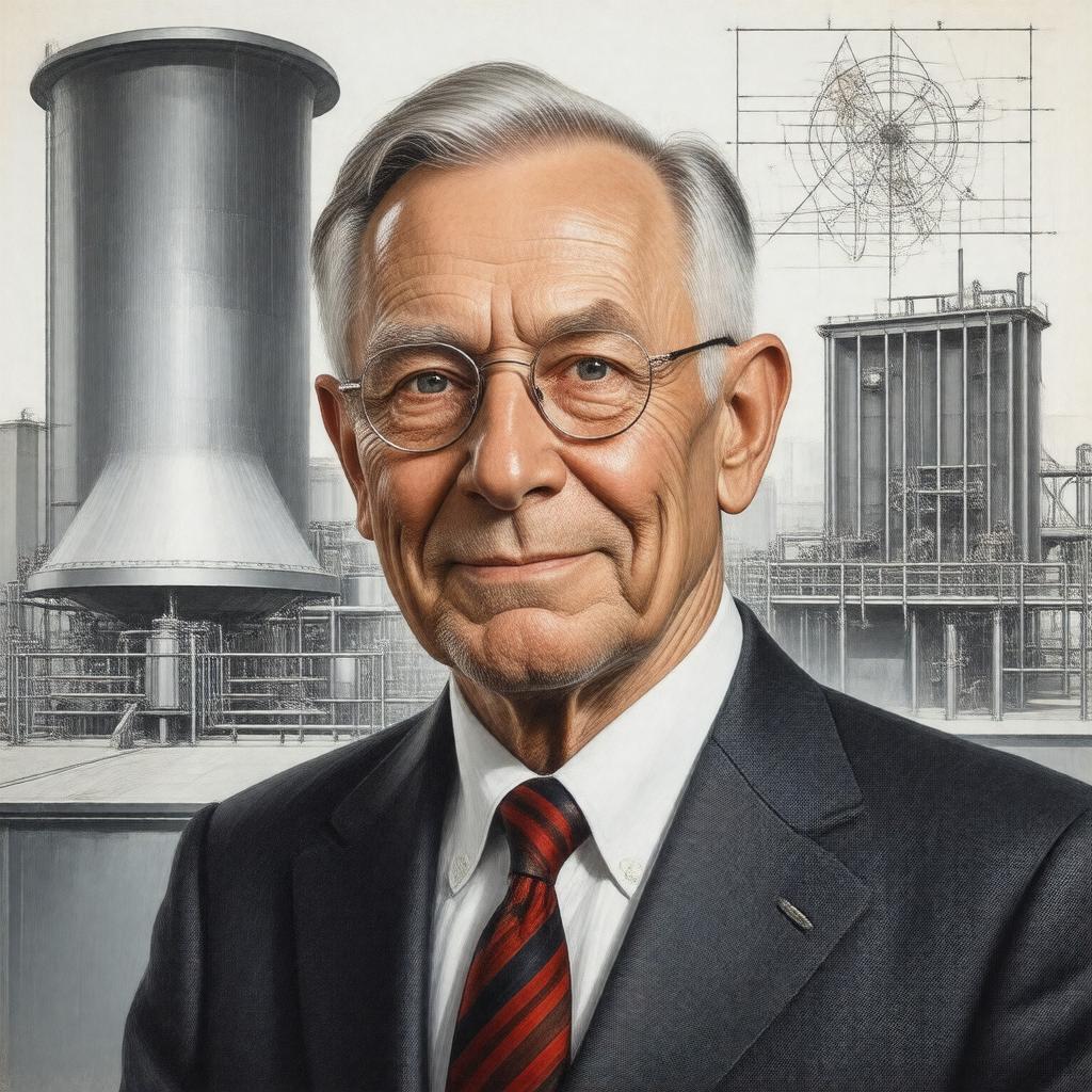 AI-created image of Heinz Maier-Leibnitz