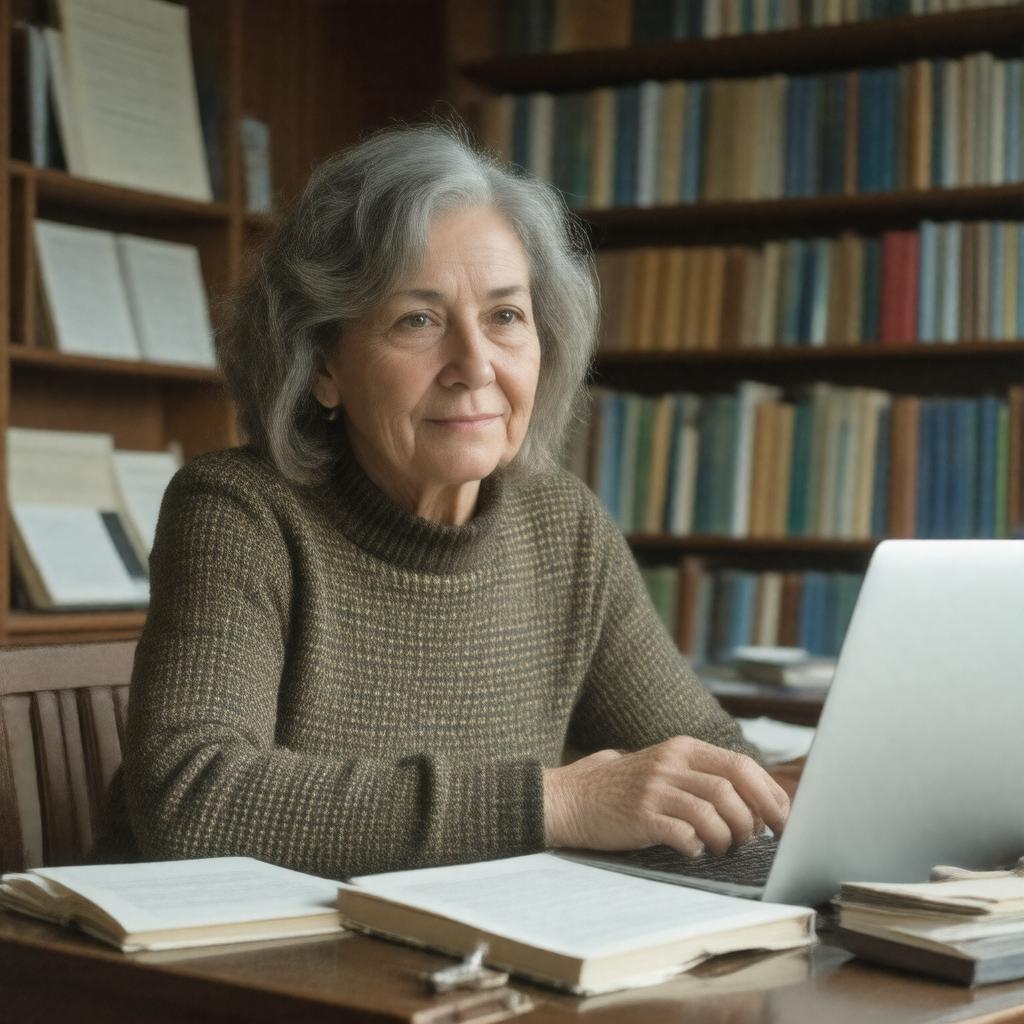 AI-created image of Helen Benedict