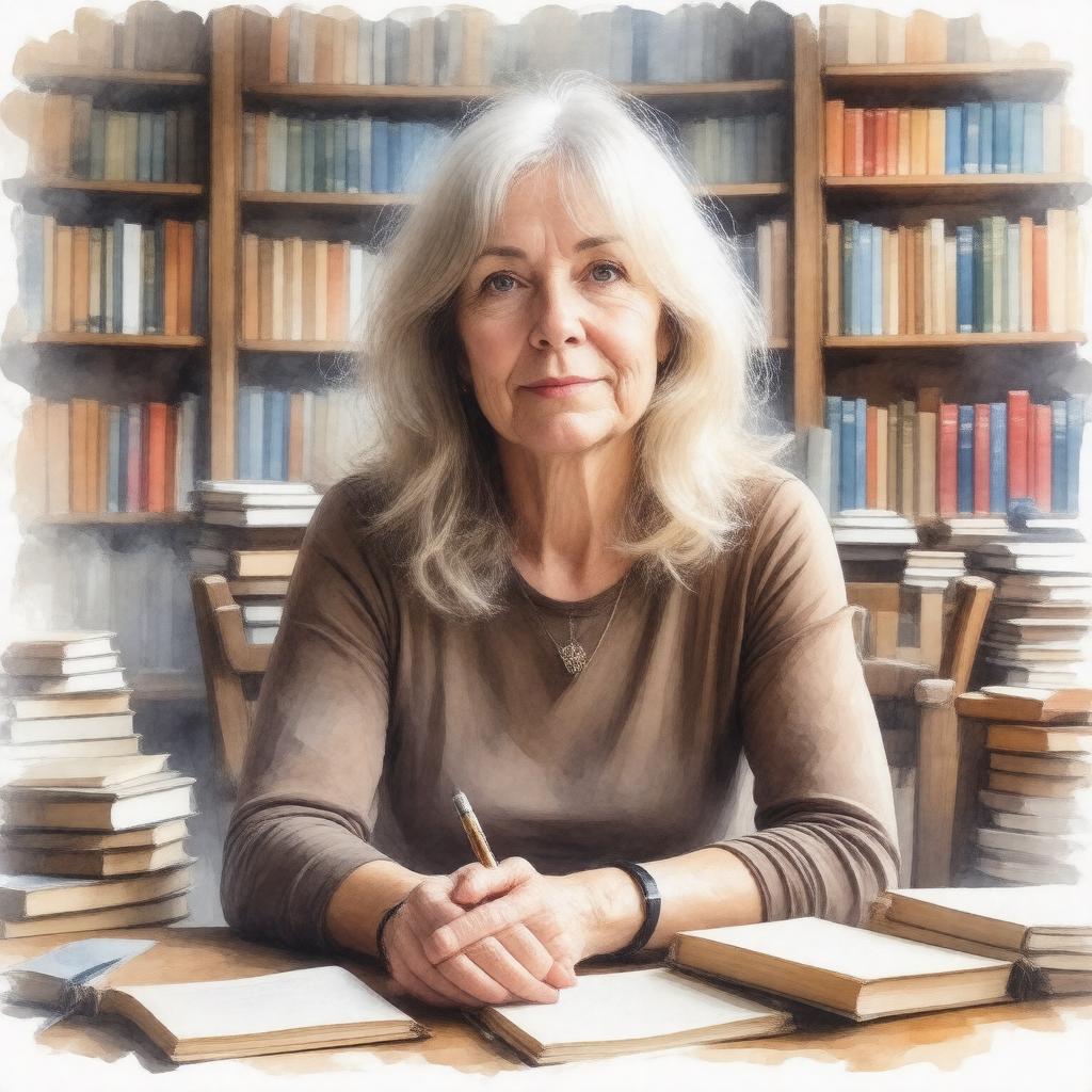 AI-created image of Helen Dunmore