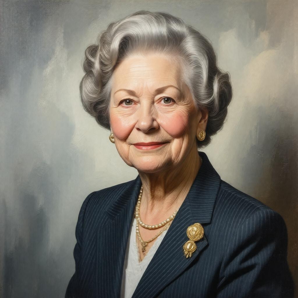 AI-created image of Helen O'Neill Schwab