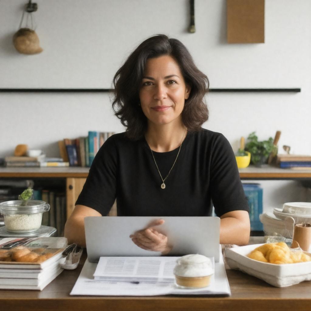 Click to view larger image AI-created image of Helen Rosner