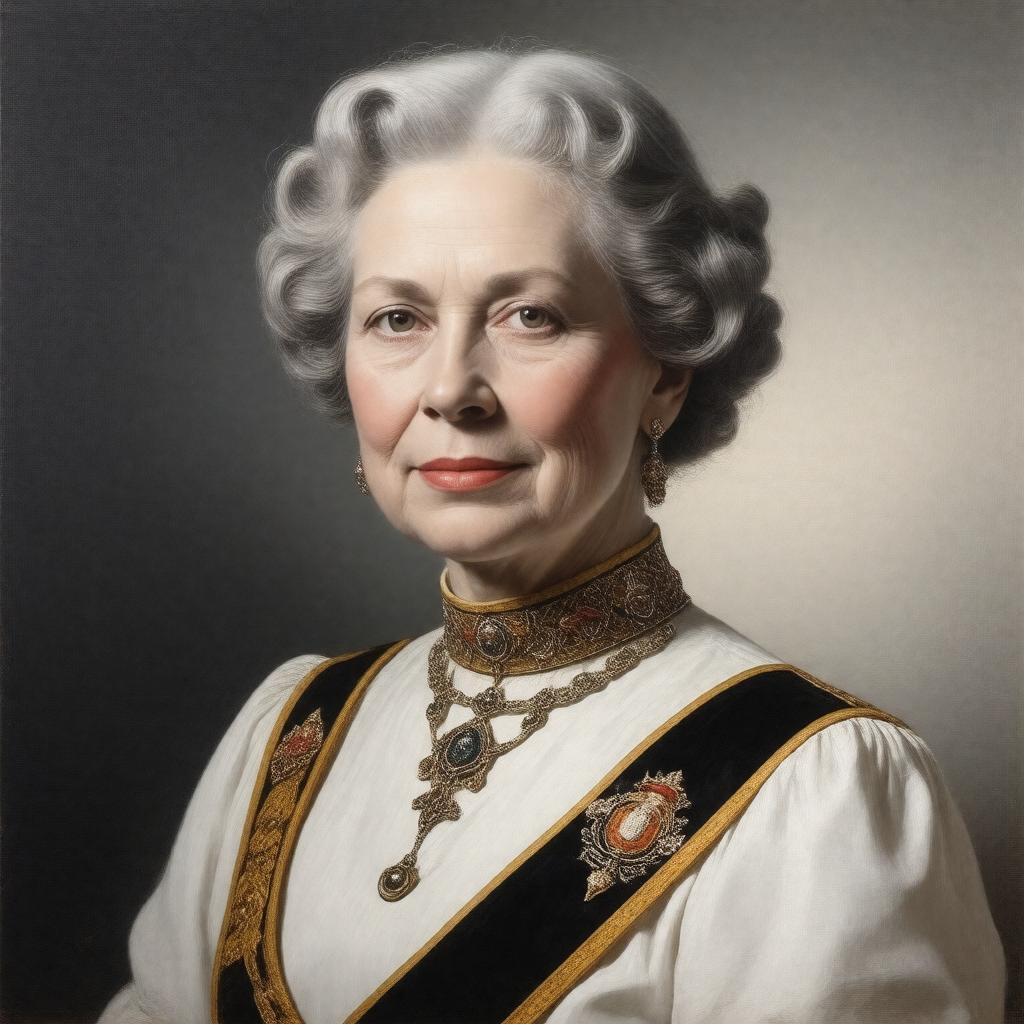 AI-created image of Helen of Greece and Denmark