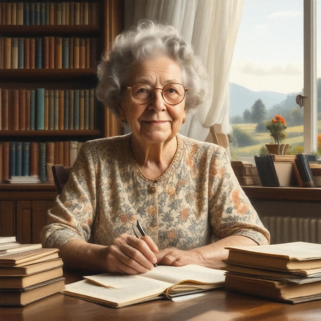 AI-created image of Helga Sandburg