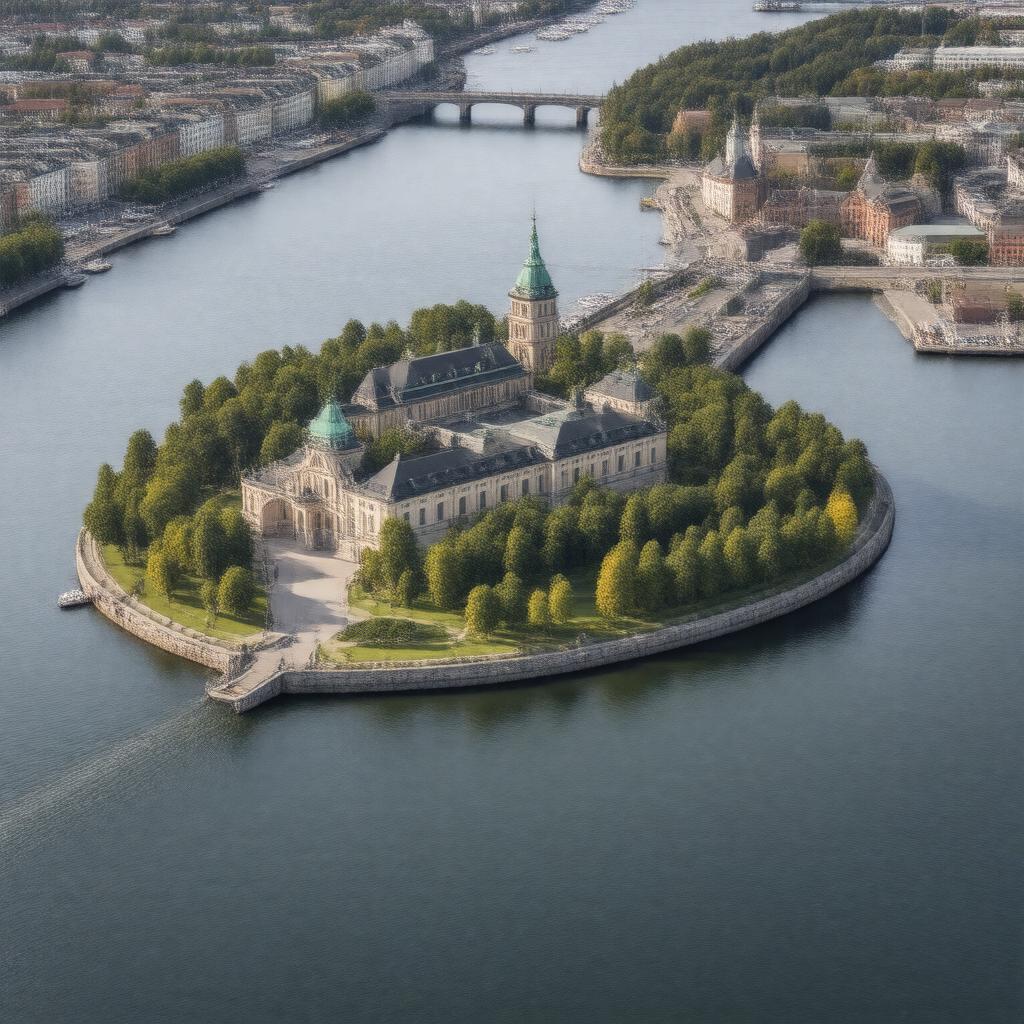 AI-created image of Helgeandsholmen