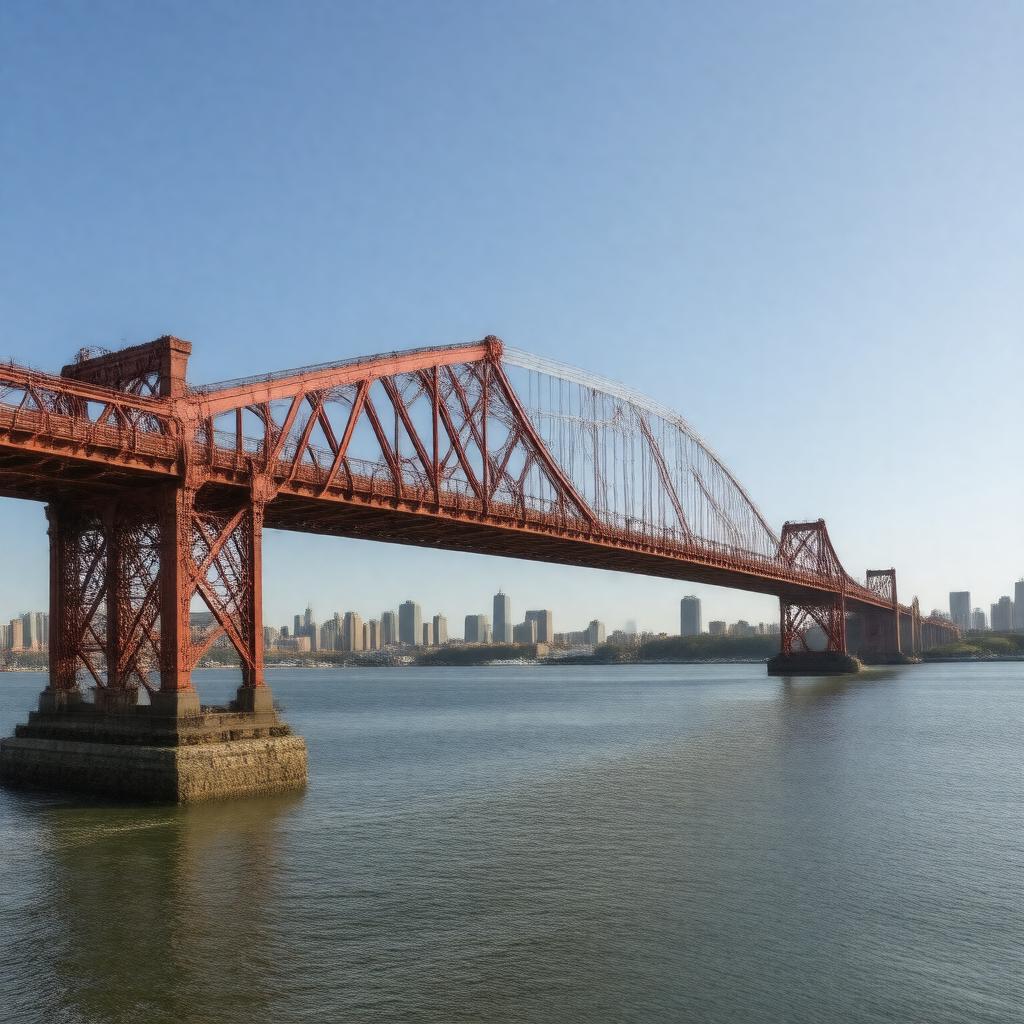 AI-created image of Hell Gate Bridge