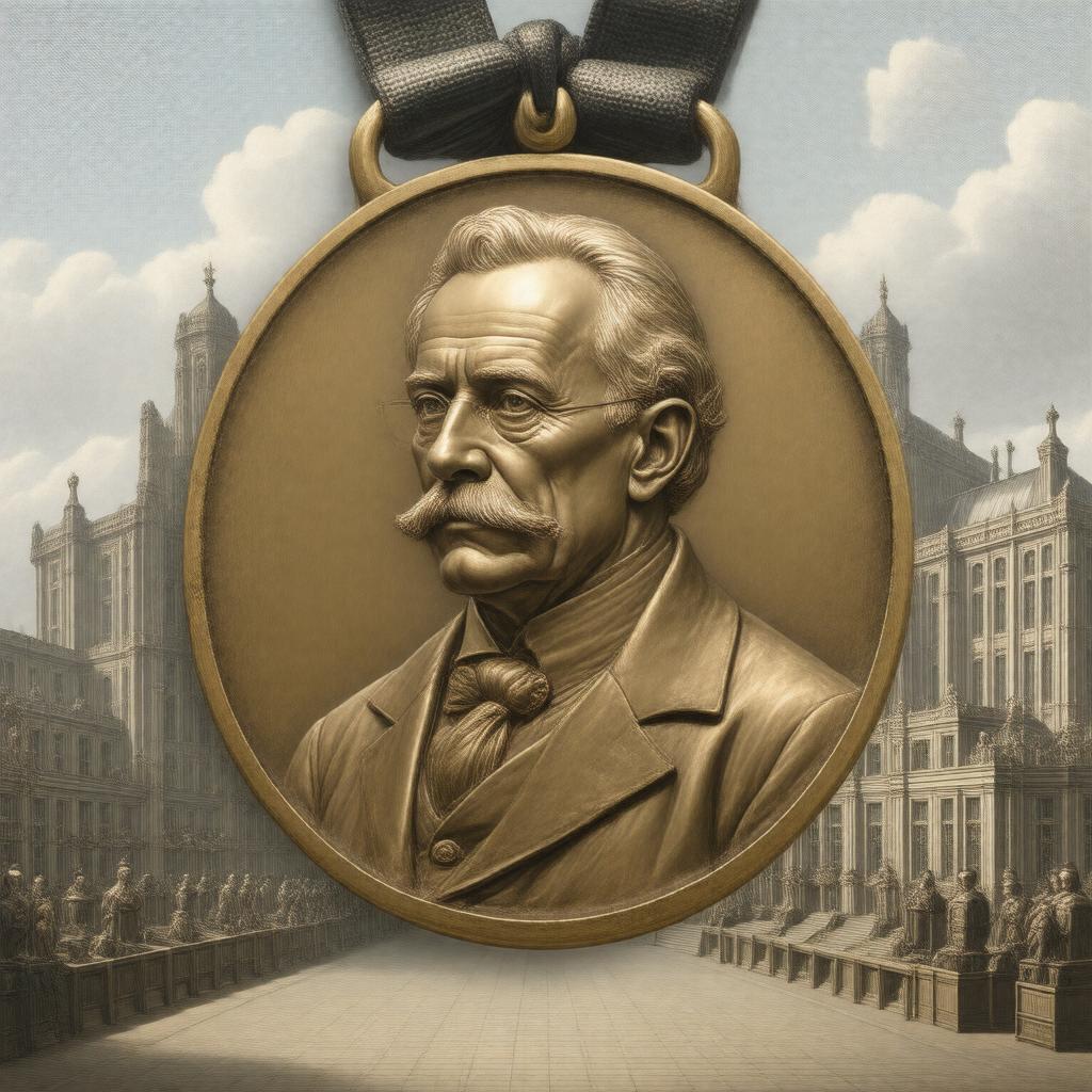 Click to view larger image AI-created image of Helmholtz Medal