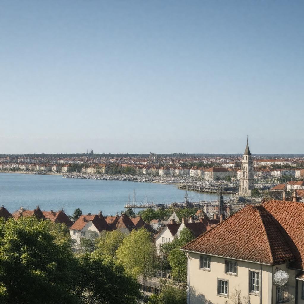 AI-created image of Helsingborg, Sweden