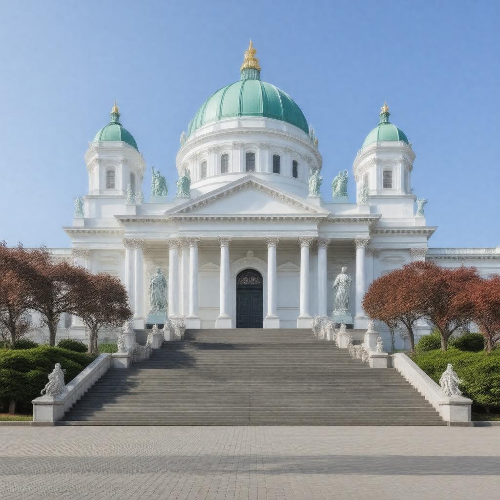 AI-created image of Helsinki Cathedral