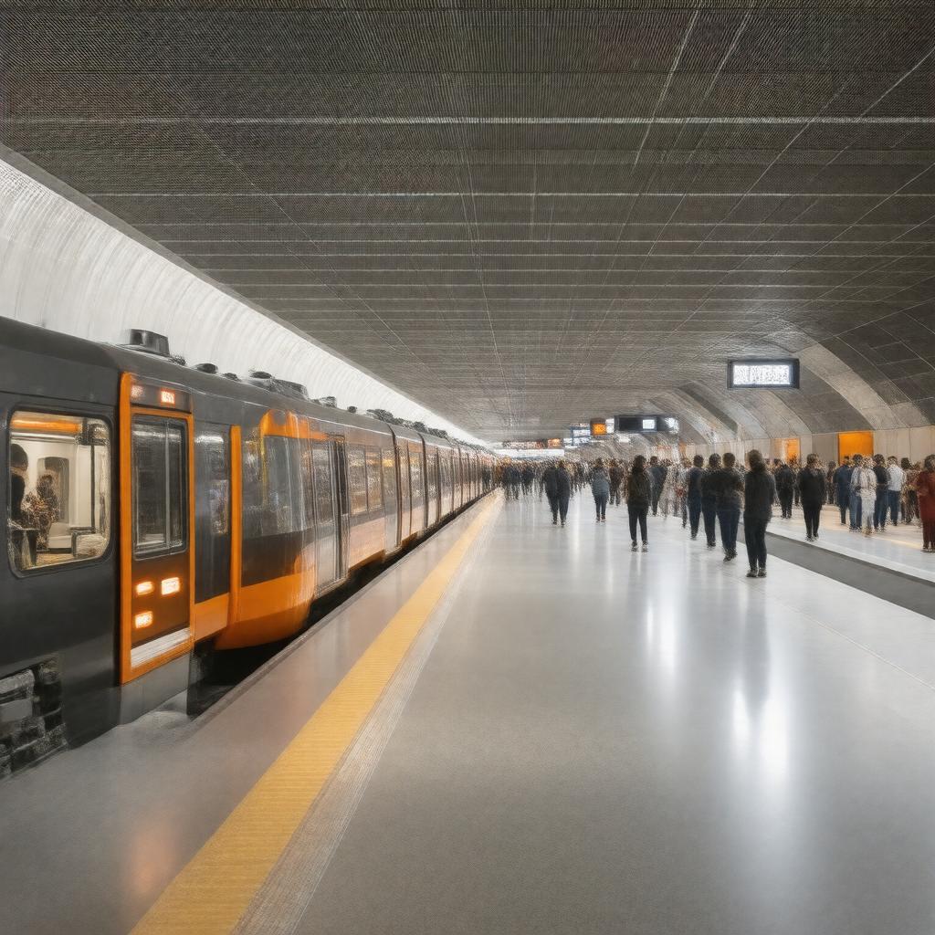 AI-created image of Helsinki Metro