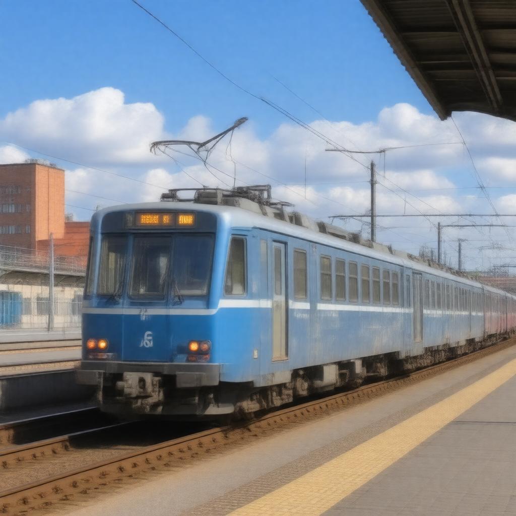 AI-created image of Helsinki commuter rail