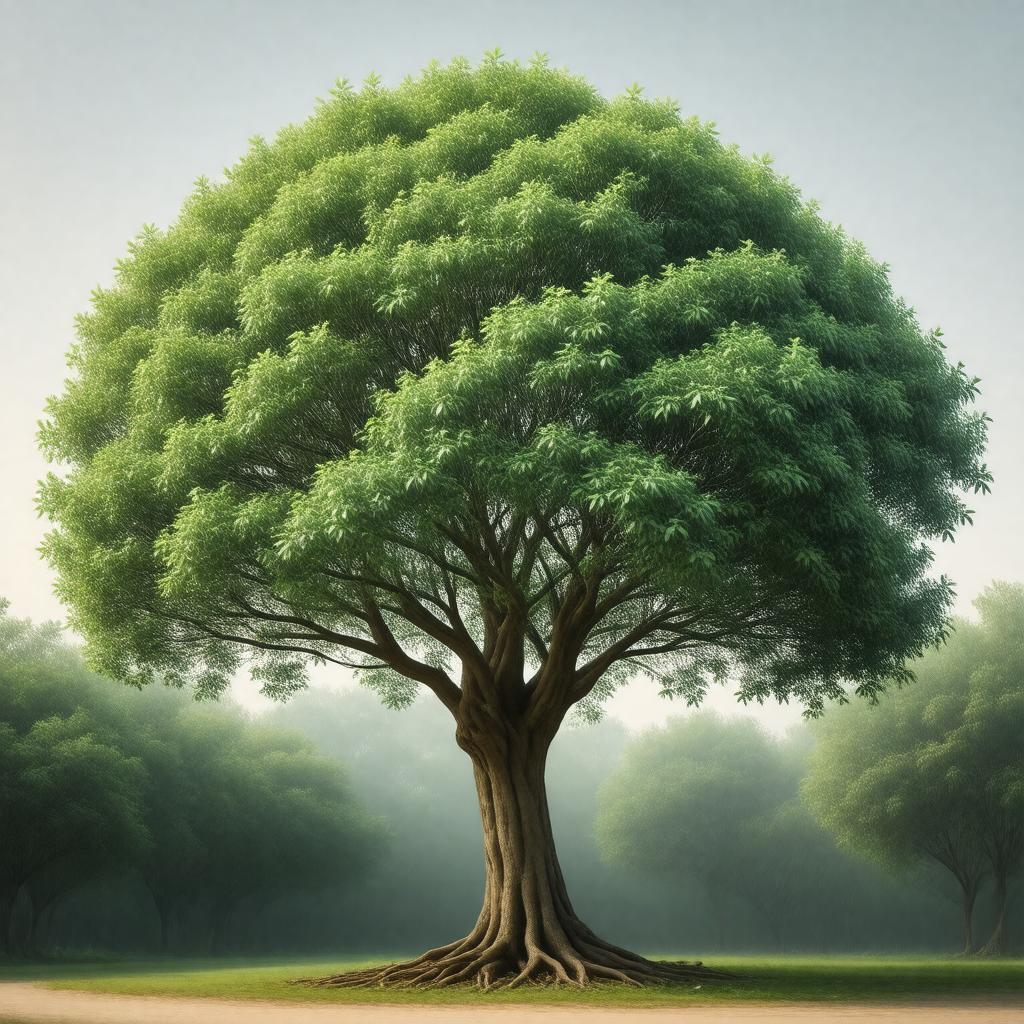 AI-created image of Hemiptelea