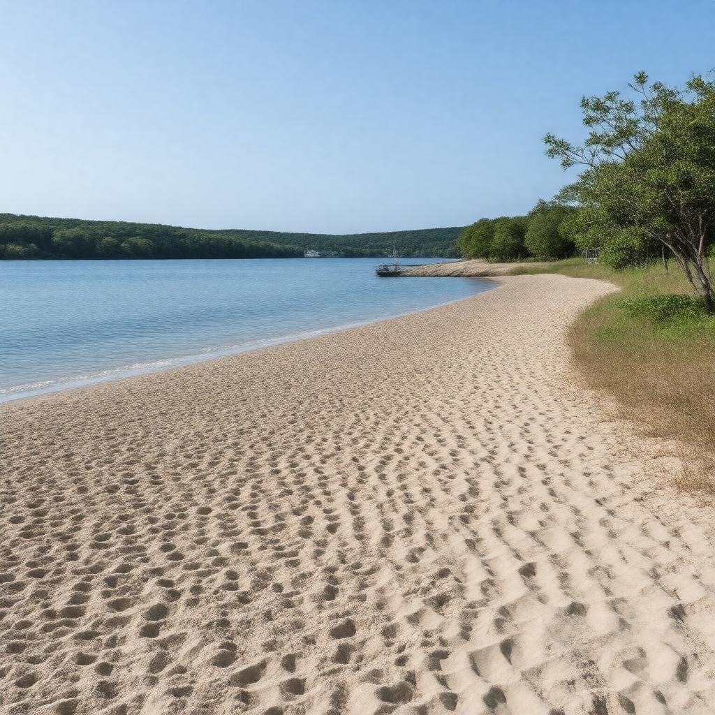 AI-created image of Hen Cove Beach