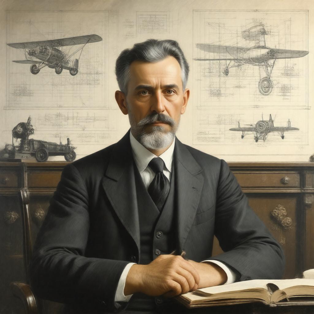 AI-created image of Henri Coandă