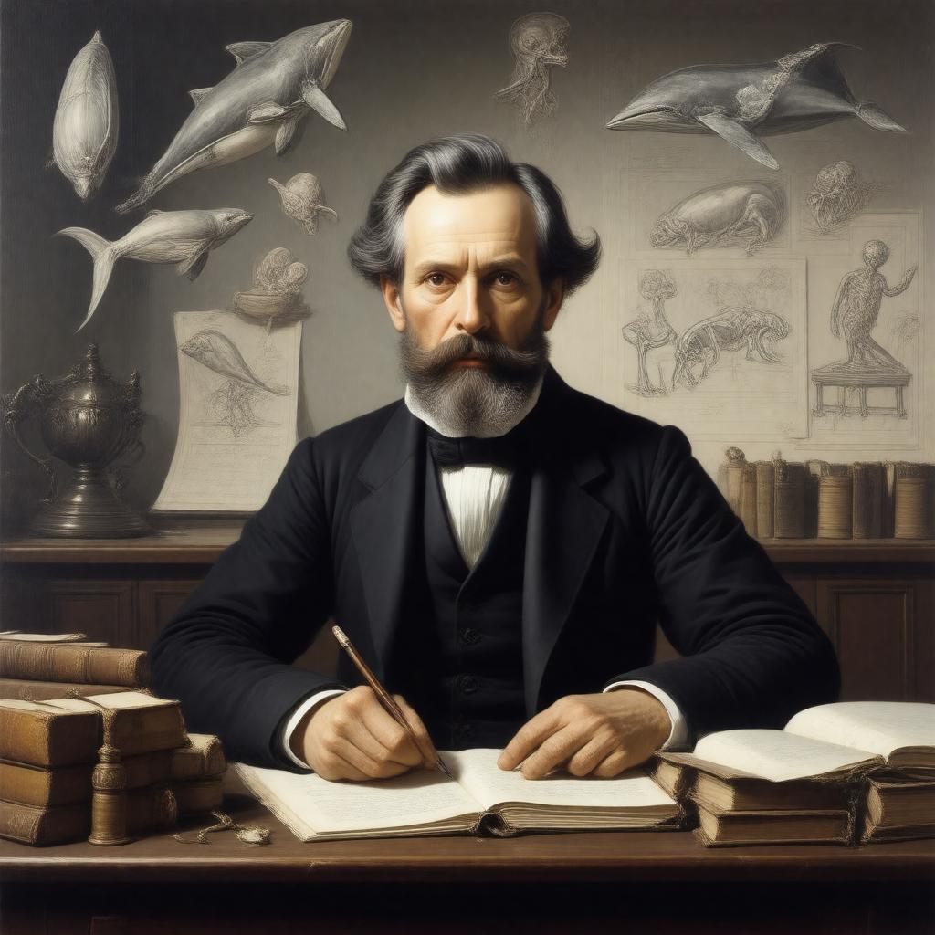 AI-created image of Henri Marie Ducrotay de Blainville