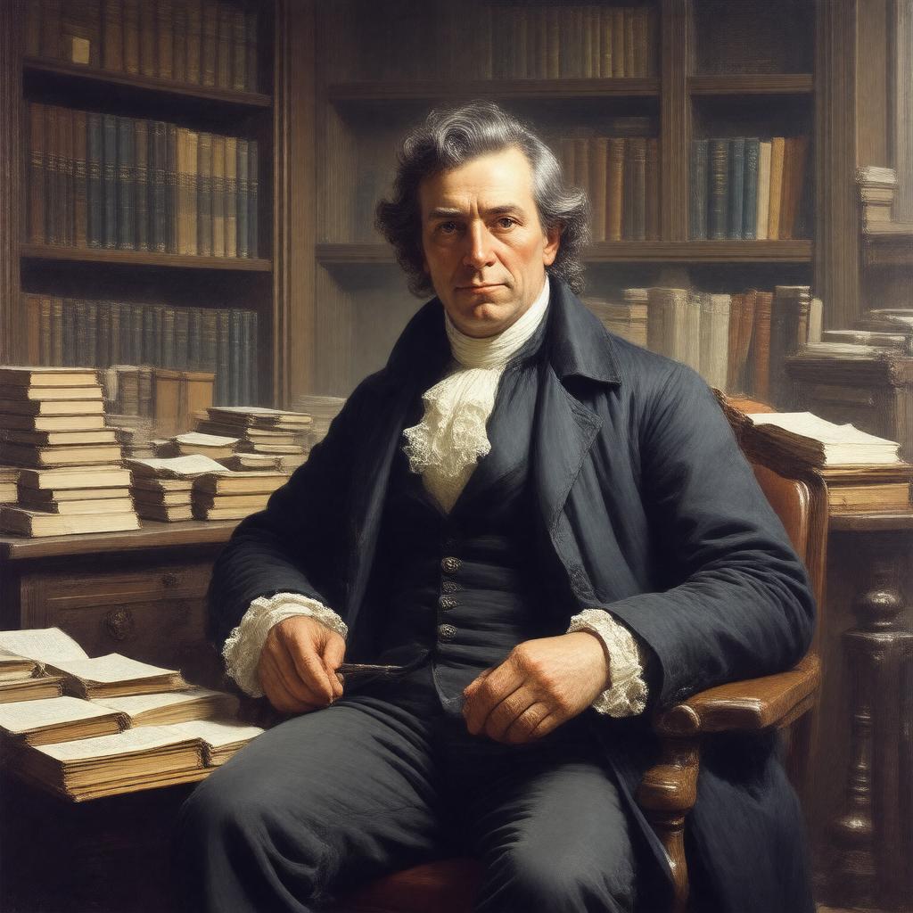 AI-created image of Henri de Saint-Simon