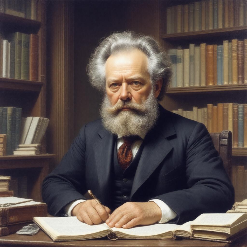AI-created image of Henrik Ibsen