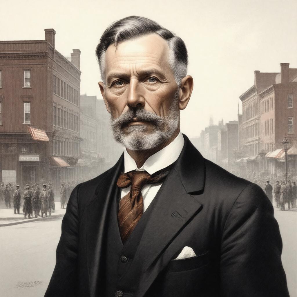 AI-created image of Henry B. Sawyer