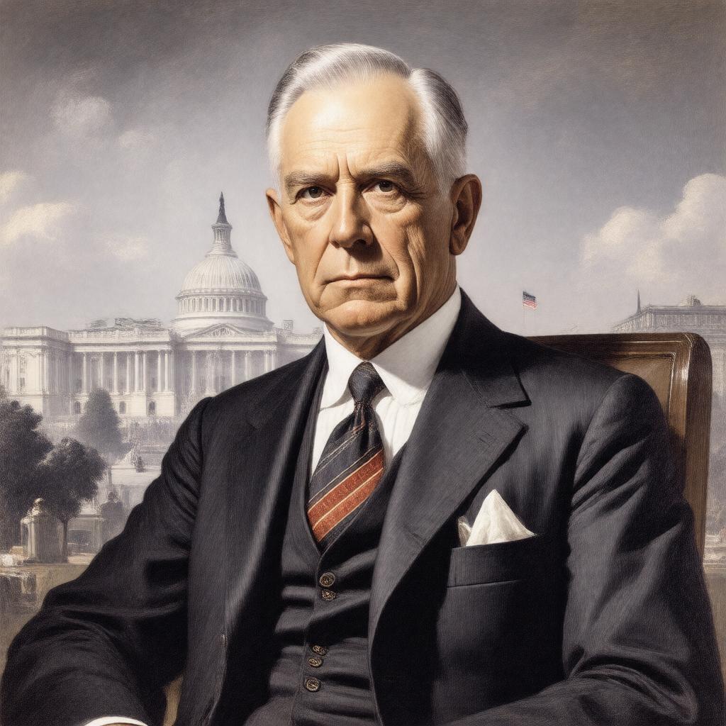 Click to view larger image AI-created image of Henry B. Steagall