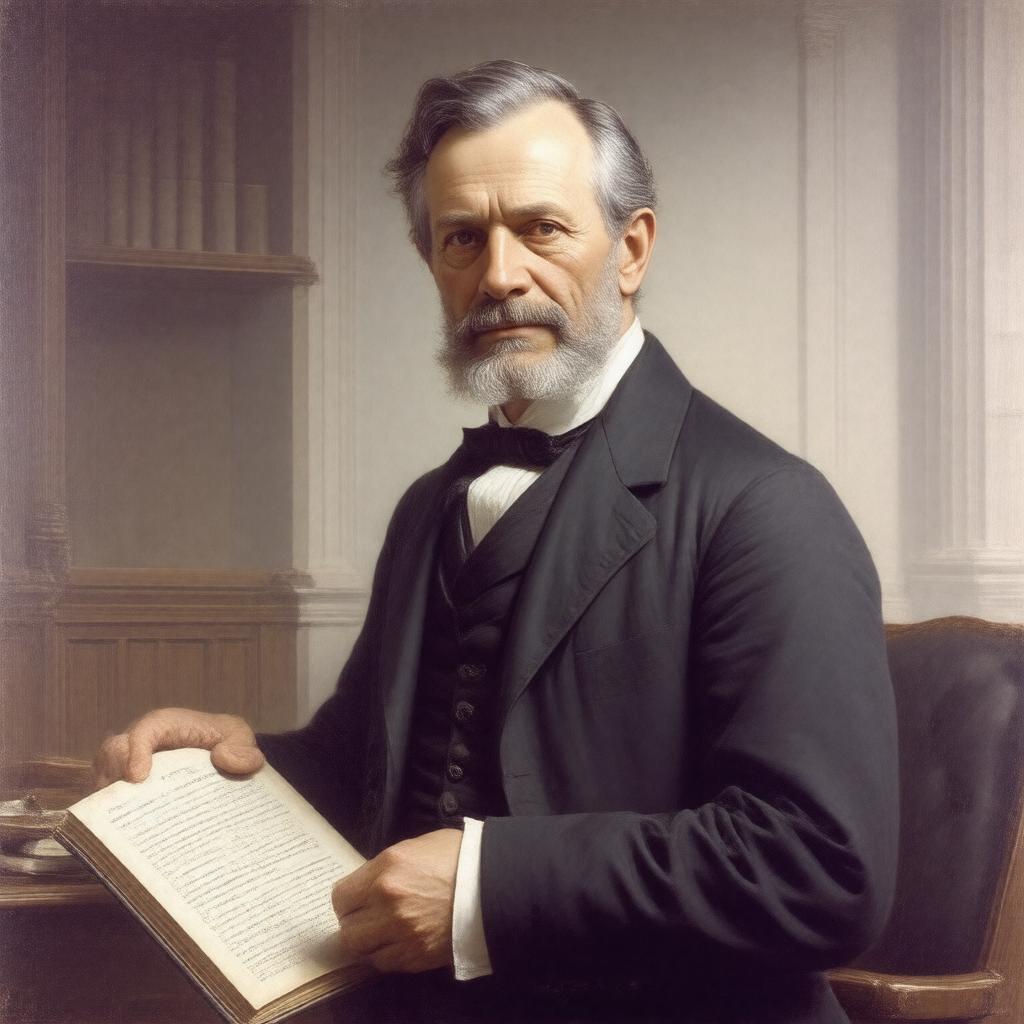 Click to view larger image AI-created image of Henry F. Durant