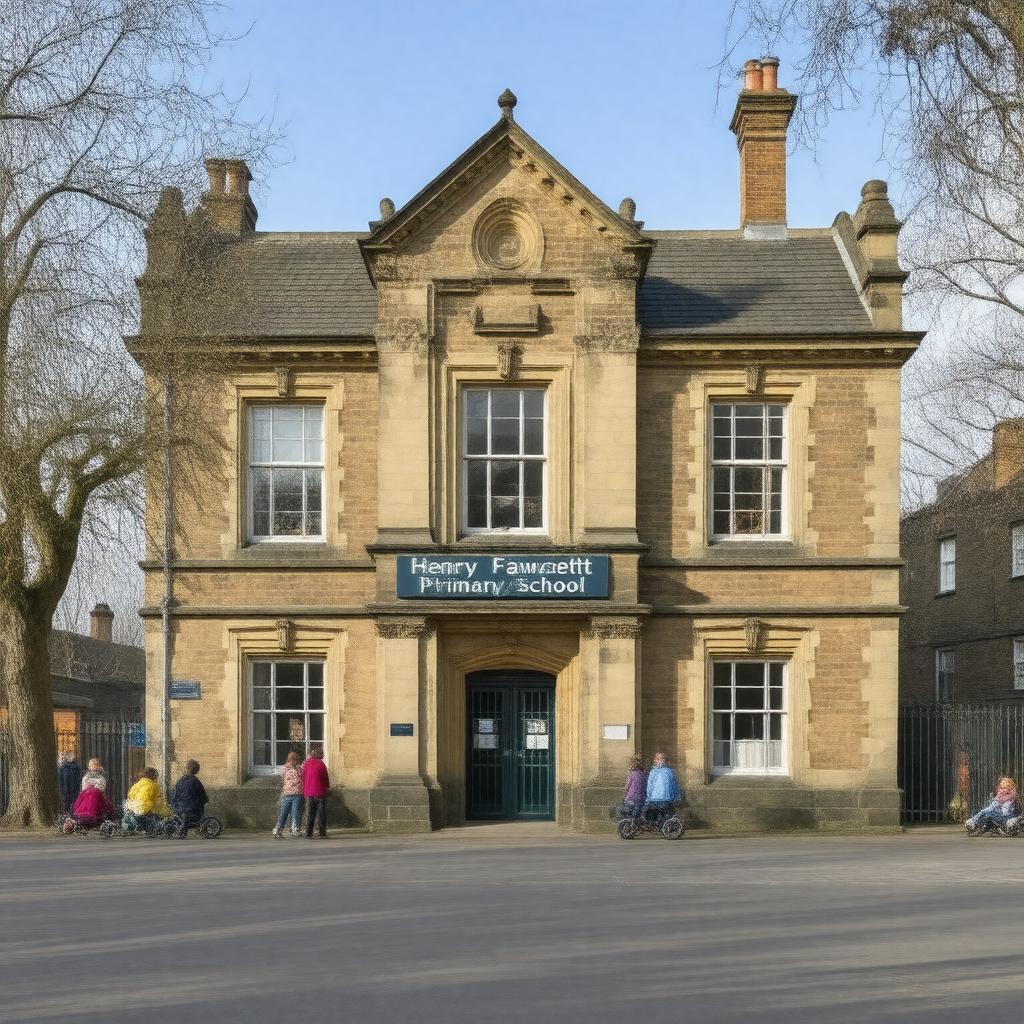 AI-created image of Henry Fawcett Primary School