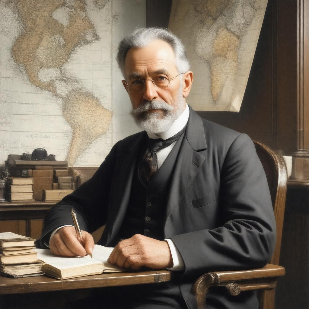 AI-created image of Henry Gannett